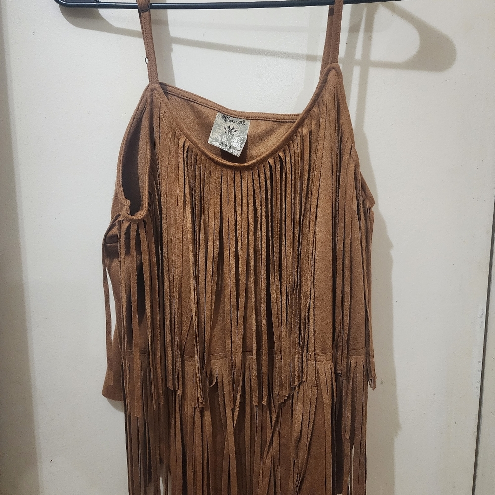 Vocal Western or Boho Tank, Sz XL